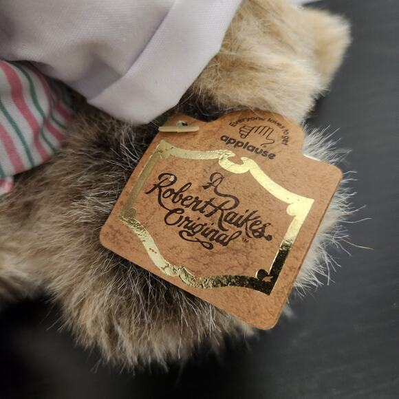 Vintage Robert Raikes Original "38558 Sidney" Wooden Face Doll w/ Tags & Signed - Picture 9 of 9